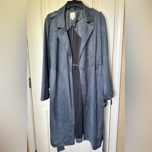 LC Lauren Conrad / Lauren Conrad Med 
Gray Lightweigt Trench Coat Size XL